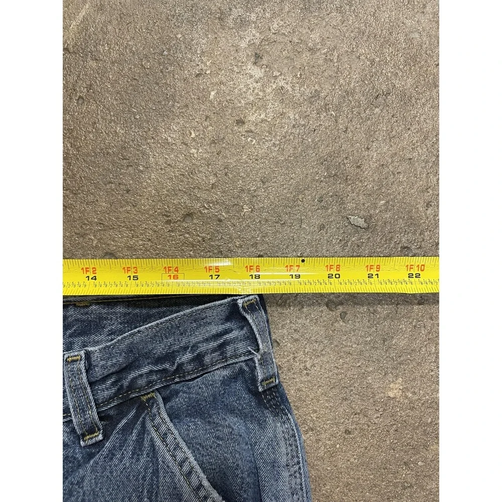 Carhartt B17DPS Jeans Mens 38x30 Stone‎ Wash Blue Relaxed Fit Straight Leg